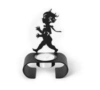 Solstickan Design Silhuett candle holder 9.3x13.3 cm Black
