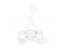 Solstickan Design Silhuett candle holder 9.3x13.3 cm White