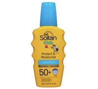 Soltan Kids Protect & Moisturise Suncare Spray SPF50+ 200ml | Very High UVA & UVB Protection | Hypoallergenic, Water-Resistant Sunscreen for Children