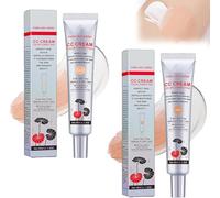 Soltera Cc Cream, Korean Color Changing Foundation, Korean Color Changing Cc Cream-2 In1 Skincare & Makeup,Multi-Purpose Skin Tone Adjusting Cc Cream Concealer Full Coverage (Dark+Light)