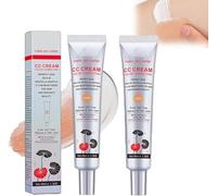Soltera Cc Cream, Korean Color Changing Foundation, Korean Color Changing Cc Cream-2 In1 Skincare & Makeup,Multi-Purpose Skin Tone Adjusting Cc Cream Concealer Full Coverage (Dark*2)