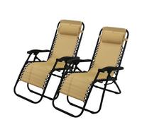 Solterra Zero Gravity Chair Two Pack Sun Lounger