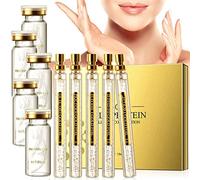 Soluble Protein Thread and Nano Gold Essence Combination, Instalift Korean Protein Thread Lifting Set, Absorbable Collagen Thread for Face Lift, Reduce Fine Lines Wrinkle (With 5 x Protein Thread)