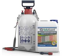 Soluguard Multi Surface Biocide (1 X 5L & Sprayer ) Kit -High Strength, Ready For Use Against Fungi, Mould, And Algae Cleaner
