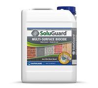 Soluguard Multi Surface Biocide - 5L - High Strength, Ready for Use Fungi, Mould, Lichen & Algae Remover on Internal and External Walls, Brick, Render, Stone, Driveway, Roof Tiles & Other Surfaces