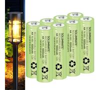 Soluminate AA Solar Light Batteries (1000mAh) 1.2V NiMH Rechargeable for solar lights (8-Pack)