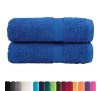 SOLUND guest towels, pack of 2, 30 x 50 cm, blue, 600 g/m², 100% cotton, Oeko-Tex Standard 100 certified, absorbent and durable, ideal for sauna, sports, wellness and bathroom