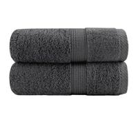 SOLUND Premium Guest Towels, Pack of 2, Anthracite, 30 x 50 cm, 600 g/m², 100% Cotton, Absorbent, Machine Washable, Versatile for Bathroom, Sauna, Fitness, Wellness and Guests