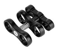 SolUptanisu Diving Light Clip Mount, Black Aluminium Alloy, Compatible with Xiaomi, SJ CAM, etc., Clip Mount for Underwater Photography, Adjustable, Waterproof