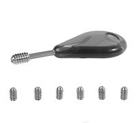 SolUptanisu Fin Thruster Fin Screws, Futures Fin Screw Pack,5Cm Key Nylon Surfing Spare Surfboard Replacement Accessory With 6Pcs Grub Screws For futures fin screws