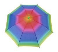 SolUptanisu Outdoor Fishing Umbrella Cap Foldable Sun Umbrella Hat Rainbow Golf Fishing Headwear Elastic Band Camping Head Hats 3 Colors Optional(Rainbow)