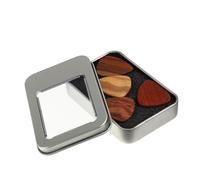 SOLUSTRE 1 Box Wooden Guitar Picks Boxed Compact Folk Electric Guitar Plectrums Ergonomic Design for Comfortable Playing and Realistic Sound Portable and Lightweight for Beginners and