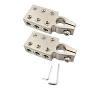 SOLUSTRE 1 Pair Awg Car Battery Terminal Clamp Connector for Tapered Sae Column Compatible with Vehicles Rvs Trucks and Campers Practical Design with Fixing for Easy Installation