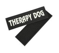 SOLUSTRE 1 Pair Reflective Removable Leather Dog Supply Service Dog Patches Chic Stylish Simple Design Pet Vest Harness Patch for Outdoor Use