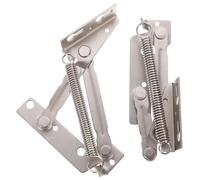 SOLUSTRE 1 Pair Small Symmetrical Spring Loaded Hinge 85° Vertical Folding Support for Cabinet Lift-up Doors and Sofa Hinges Hidden Folding Bed Spring for Furniture