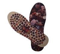 SOLUSTRE 1 Pair Wear-Resistant TPR Massage Insoles for Men and Women with Adjustable Size, Cobblestone Therapy Acupressure Foot Pads for Reflexology and Foot Decompression
