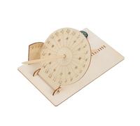 SOLUSTRE 1 Set Wooden Sundial Clock DIY Model Kit Educational Science for Adults Easy Assembly Solar Measuring Device for School Projects Home Decor