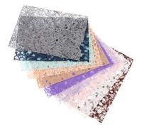 SOLUSTRE 10 Sheets Hollow Out Paper Decorative Journal Material Assorted Color Paper Artistic Texture for Notebook and Calendar Scrapbooking