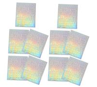 SOLUSTRE 10 Sheets Shiny Alphabet Letter Stickers Self-Adhesive Vinyl Decals for DIY Crafts Birthday Cards Scrapbooking Home Office Signs Reflective Stickers