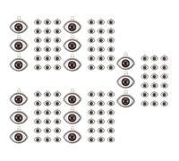 SOLUSTRE 100 Pcs Alloy Evil Eye Charms Jewelry Pendant for Creative Jewelry DIY and Make Earrings, Brown Colour, Attractive and Eye-catching Design, Sturdy Material that Will Not Hurt Your