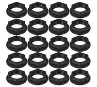 SOLUSTRE 100pcs Audio Jack Mounting Nut for Guitar and Audio Devices Plastic Material with Secure Connection and Stable Performance in Studios and Live Performances