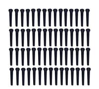 SOLUSTRE 100pcs Black Acoustic Guitar Bridge Pins String Nails Pegs Fit for Standard Bridge Pin Replacement and Maintenance Accessories for Guitar Players