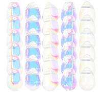 SOLUSTRE 100pcs Colored Glaze Water Drop Beads for Bracelet DIY and Craft Making, Small and Delicate Loose Beads with Beautiful Appearance, Easy to Store for Jewelry Crafting