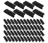 SOLUSTRE 100pcs Decking Clips Composite Deck Fastener Clips System with High Durability Abs Material Practicality for Outdoor Deck Installation
