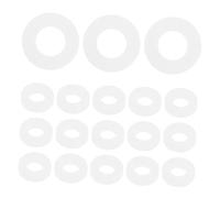 SOLUSTRE 100pcs Drum Tension Rod Washers Plastic Pads Small Drum Washers Exceptional Sound Transmission and Minimize Friction Noise for Musical Performance Set Fittings Supplies