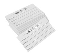 SOLUSTRE 100pcs Event Voting Tickets Blank Voting Cards Multi-use Paper Cards Can Be Folded Suitable for School Functions and Event Where Prizes Are Being Given Away