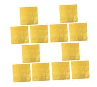SOLUSTRE 100pcs Gold Aluminum Foil Candy Wrappers Sturdy Chocolate Wrapping Paper for DIY Sweets Freshness Preserving Backing Foil for Candy Apples and Truffles