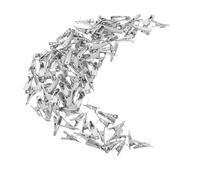 SOLUSTRE 100pcs Mini Alligator Clips for Ornaments and Flower Decorations Metal Christmas Tree Ornament Clips for Wreaths and Diy Crafts for Festive Floral Arrangements