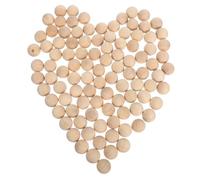 SOLUSTRE 100pcs No Hole Solid Wood Beads for DIY Crafts and Jewelry Making Unfinished Wooden Balls for Rustic Home Decor and Educational Natural Wooden Rounds for Creative Projects
