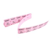 SOLUSTRE 100pcs Raffle Tickets Pink Paper Sheets Easy to Use Interactive Drawings Tickets for Shopping Mall Events
