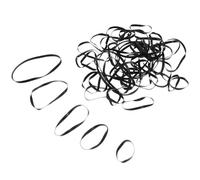 SOLUSTRE 100pcs Thick Wide Rubber Bands Black Heavy Duty Elastic Bands for Outdoor Survival and Office Use, Re-usable Rubber Material with Firm and Sturdy Hold for Packaging and Hiking