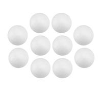SOLUSTRE 10pcs 7cm White Modeling Craft Styrofoam Balls Christmas Decoration Modelling Craft Polystyrene Balls Round Spheres, White