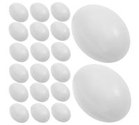 SOLUSTRE 10pcs Artificial Bird Eggs for Budgerigar and Birds Plastic Small Fake Eggs to Manage Hatching Rate Breeding Tools for Laying Prop in Aviaries and Care