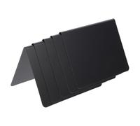 SOLUSTRE 10pcs Black Mini Acrylic Chalkboard Signs Reusable Lightweight Desktop V Shaped Message Boards for Office and Bar Use