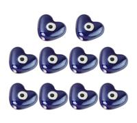 SOLUSTRE 10pcs Bracelets Beads Loose Beads Ceramic Evil Eye Blue Charming Evil Eye Theme Design DIY Art Craft Supplies for Jewelry Making