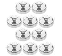 SOLUSTRE 10pcs Copper Button Covers Clip-on for Shirt Sleeve Buttons and Jackets Elegant Decorative with Exceptional Durability and Comfortable Touch for Formal Wear and DIY