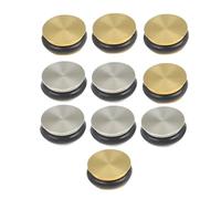 SOLUSTRE 10pcs Flute Open Hole Plugs Metal Repair Tools for Beginners and Professionals Assorted Gold and Silver Colors Flute Key Accessories for Easy Installation and Secure Fit