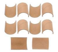 SOLUSTRE 10pcs Half Round Tubes Cardboard Tubes for Crafts Decorative Kraft Paper Semi-Circular Shape Easy Installation Maintains Shape After Multiple Uses Suitable for Kindergarten