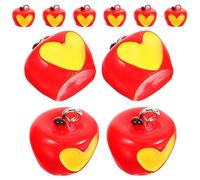 SOLUSTRE 10pcs Halloween DIY Charm Pendants in Poisoned Fruit Shape, Plastic and Resin Material, Smooth and Safe, for Handmade Projects and Keychains