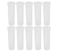 SOLUSTRE 10pcs Large Floral Stem Water Tubes with Caps for Flower Arrangement Plastic Water Pipe Tubing for Hydrating Roses Hydrangeas and Orchids Green Flower Holder for Fresh Cut