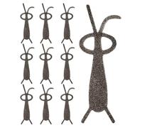 SOLUSTRE 10pcs Magnetic Nail Art Tool Set with Heart-shaped and Y-shaped Cat Eye Magnets, Zinc Alloy Material, Easy to Use for Creating 3d Gel Polish Effects, for DIY Nail Art at Home