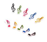 SOLUSTRE 10pcs Music Note Clips Piano Score Clips Music Book Pp Material Assorted Color Practical Hold Sheet for Random Style