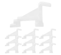 SOLUSTRE 10pcs Plastic Snap Hook Refrigerator Shelf Clips for Shelving Fridge Freezer Divider Clip