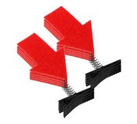 SOLUSTRE 10pcs Red Arrow Hair Clips for Metal and Felt Fabric Hair Accessories Party Decorative Snap Clips with Endless Styling Possibilities