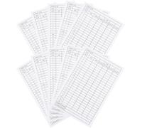 SOLUSTRE 10pcs Scorecards Golf Score Record Card Smooth Writing Lightweight Coated Paper Simple Style Portable Golf Accessory for Course Use