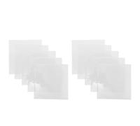 SOLUSTRE 10pcs Table Tennis Paddle Film Sticky Transparent Adhesive Cover for Paddle Rubber Surface Pre-cut Circular Design for Indoor and Outdoor Surface Preservation